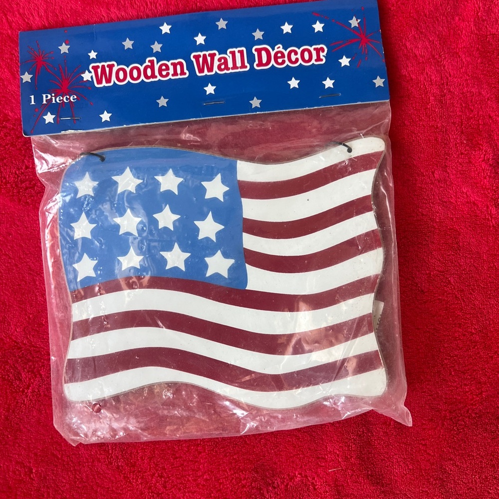 American Flag Wooden Wall Decor